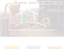 Tablet Screenshot of adoptaunaescuela.org